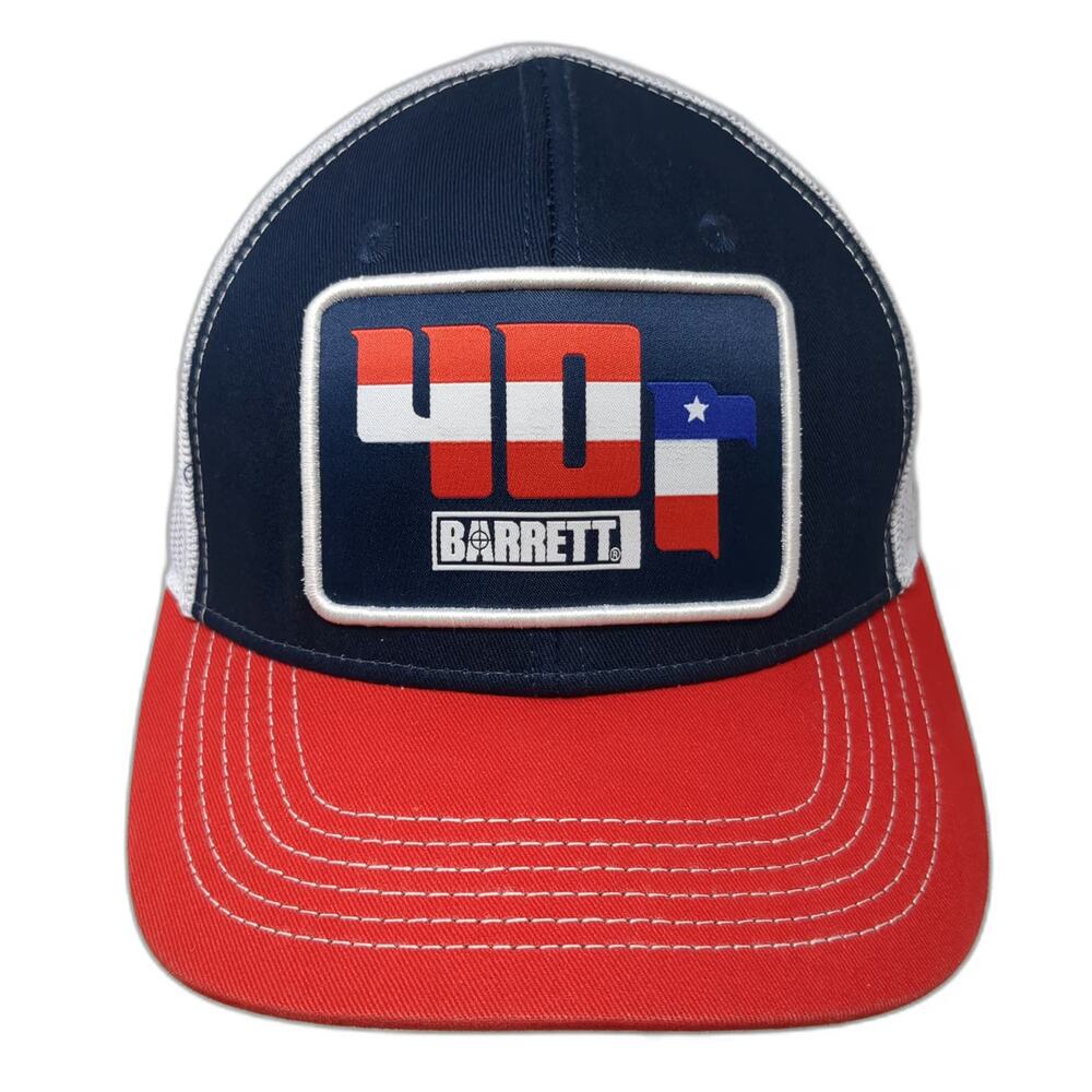 Barrett Firearms 40th Anniversary Baseball Cap Blue One Size Mesh Strapback Hat